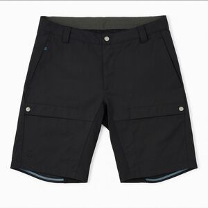 Fjallraven Black Hybrid Shorts